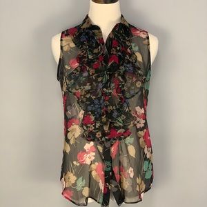 Floral Ralph Lauren Blouse Size 4